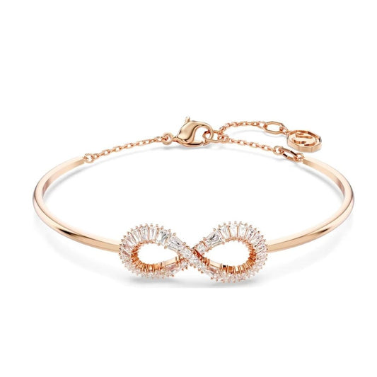 Pulsera elegante con símbolo infinito y diamantes cultivados en laboratorio